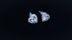 Load image into Gallery viewer, 14K White Gold Zoyenka Diamond Blue Sapphire StudsC
