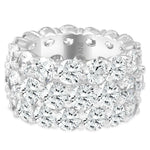 Load image into Gallery viewer, 3-Row Diamond Dominga Wedding Ring
