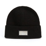 Load image into Gallery viewer, Fevani Metal Badge Wool Hat in Black