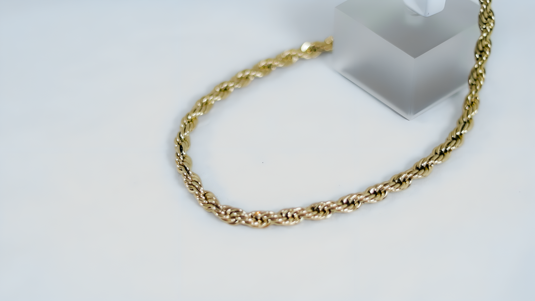 Lumière Cordell Rope chain - 8mm 18K Gold