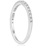 Laden Sie das Bild in den Galerie-Viewer, 14k White Gold Diamond Chamelea Wedding Ring