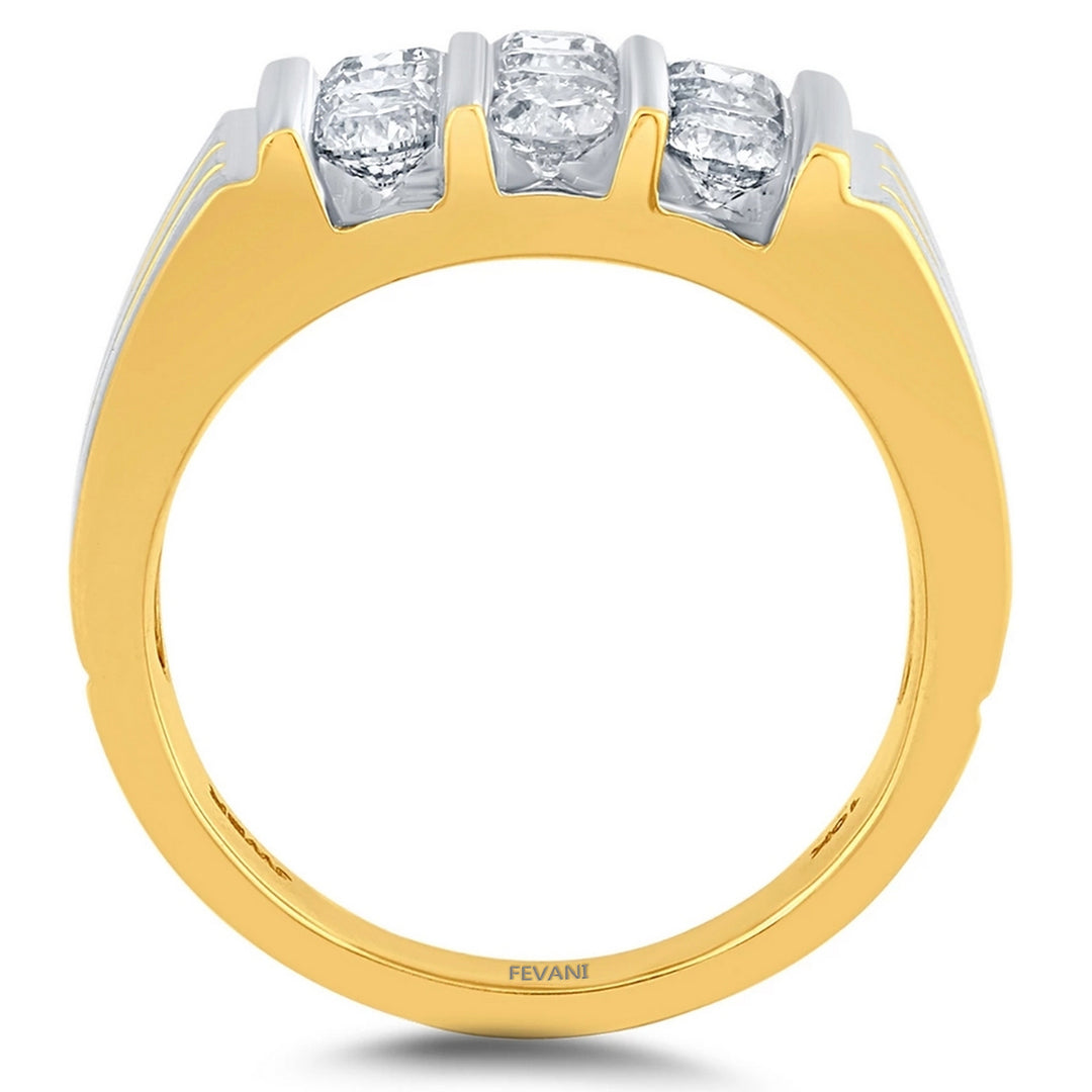 Bague de mariage anniversaire diamant Desirae en or jaune 10 carats