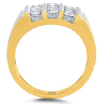 Charger l&#39;image dans la galerie, Bague de mariage anniversaire diamant Desirae en or jaune 10 carats