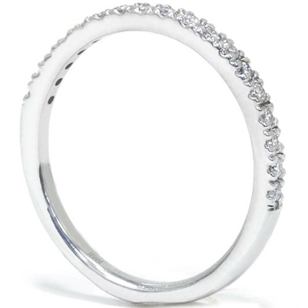 14k White Gold Diamond Chamelea Wedding Ring