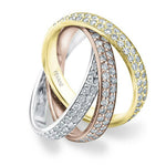 Load image into Gallery viewer, 14k Yellow Gold Diamond Danella Rolling Ring