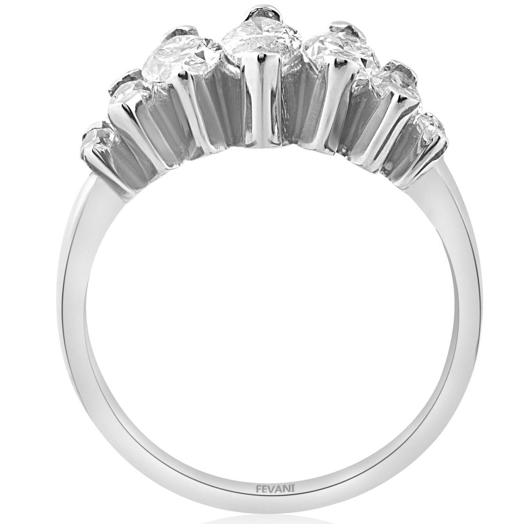 14k White Gold Diamond Danette Anniversary Ring