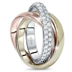 Laden Sie das Bild in den Galerie-Viewer, 14k Rose Gold Diamond Danialle Rolling Ring