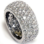 Laden Sie das Bild in den Galerie-Viewer, 14k White Gold Diamond Dezi Wedding Anniversary Ring