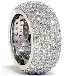 Laden Sie das Bild in den Galerie-Viewer, 14k White Gold Diamond Dezi Wedding Anniversary Ring