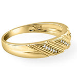 Laden Sie das Bild in den Galerie-Viewer, 10k Yellow Gold Fleurette Diamond Ring