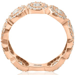 Ladda upp bild till gallerivisning, 14k Rose Gold Round Diamond Domenica Engagement Ring
