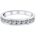 Laden Sie das Bild in den Galerie-Viewer, 14k White Gold Diamond Aimeyl Wedding Ring