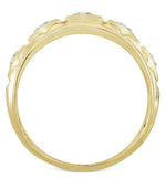 Laden Sie das Bild in den Galerie-Viewer, 10k Yellow Gold 5-Stone Fleury Diamond Ring