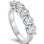 Ladda upp bild till gallerivisning, 14k White Gold Diamond Solitaire Wedding Ring