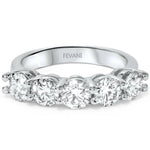 Laden Sie das Bild in den Galerie-Viewer, 14k White Gold Diamond Solitaire Wedding Ring