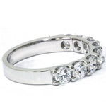 Load image into Gallery viewer, 14K White Gold U Shape Prong Wedding Ring