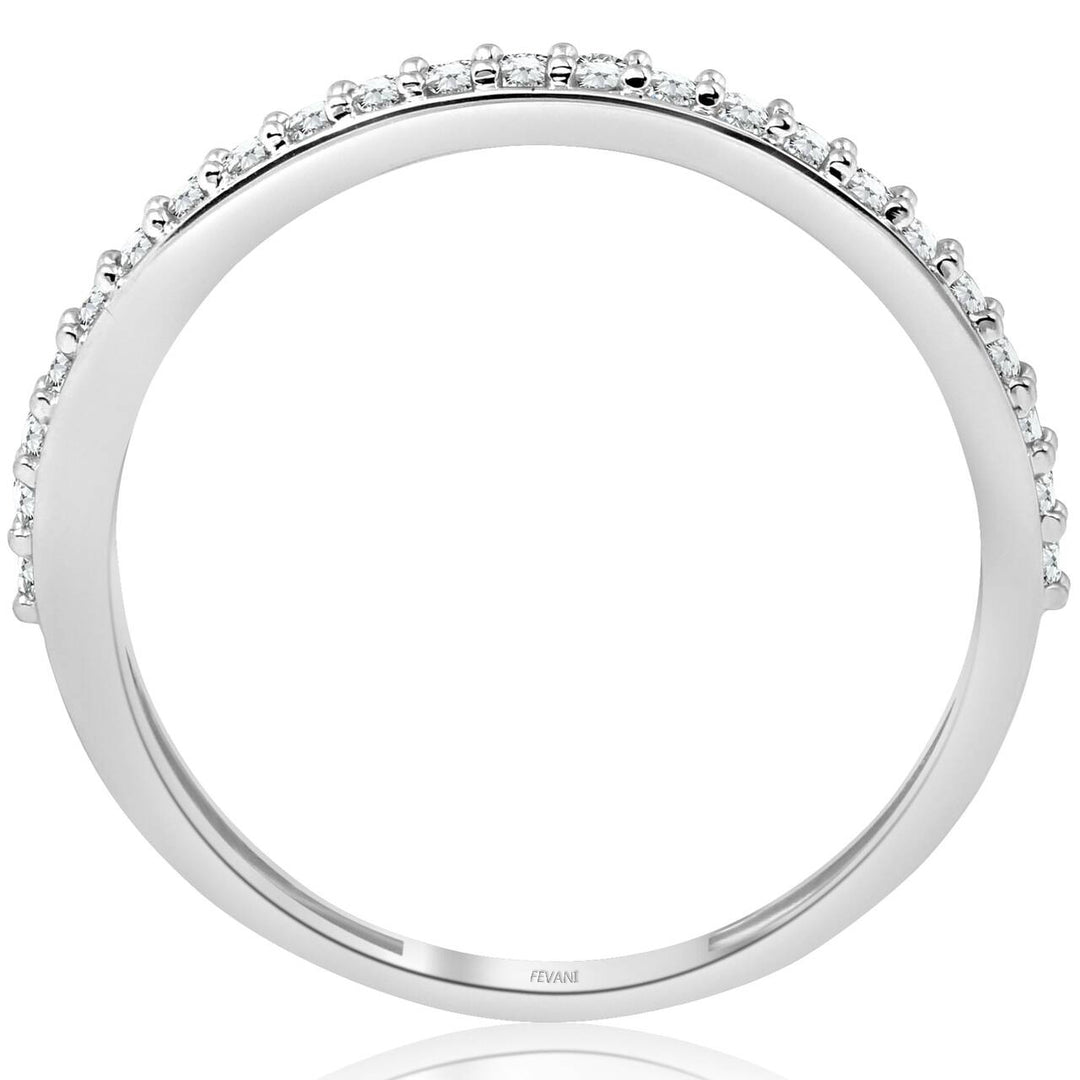 10k White Gold Diamond Stackable Antonetta Wedding Ring
