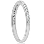 Ladda upp bild till gallerivisning, 10k White Gold Diamond Stackable Antonetta Wedding Ring