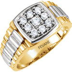 Load image into Gallery viewer, 14k White &amp; Yellow Gold Two Tone Gabriellen Diamond Ring