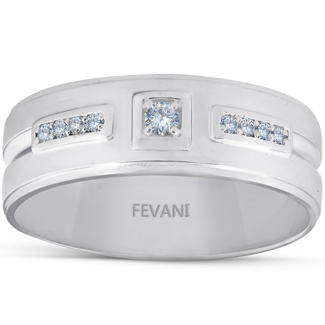 10k White Gold Gabrila Diamond Wedding Ring