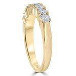 Laden Sie das Bild in den Galerie-Viewer, 14k Yellow Gold 7-Stone Bernita Wedding Ring