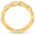 Load image into Gallery viewer, 10K Yellow Gold Curb Chain Gabryel Diamond Wedding Ring