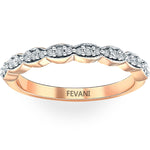 Load image into Gallery viewer, 14k Rose Gold Stackable Bernetta Wedding Ring