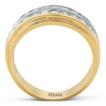 Load image into Gallery viewer, 10k Yellow Gold Double Row Genavive Diamond Ring