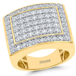 Laden Sie das Bild in den Galerie-Viewer, 10k Yellow Gold Elainia Diamond Anniversary Wedding Ring