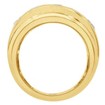 Laden Sie das Bild in den Galerie-Viewer, 10k Yellow Gold Elanini Diamond Anniversary Wedding Ring