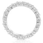 Charger l&#39;image dans la galerie, Bague de mariage Blanchette empilable en or blanc 14 carats et diamants