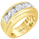 Laden Sie das Bild in den Galerie-Viewer, 10k Yellow Gold Elanini Diamond Anniversary Wedding Ring