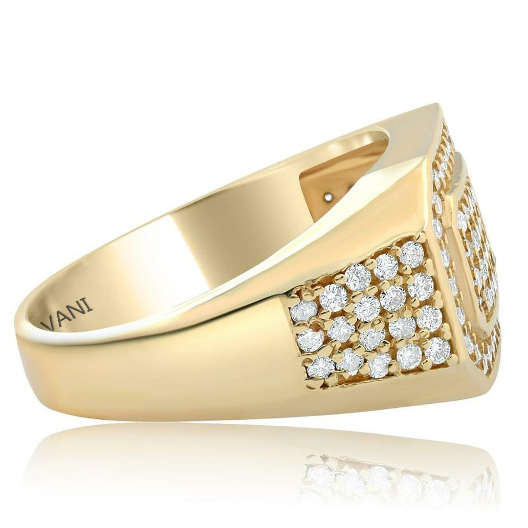 10k Yellow Gold Flora Diamond Ring