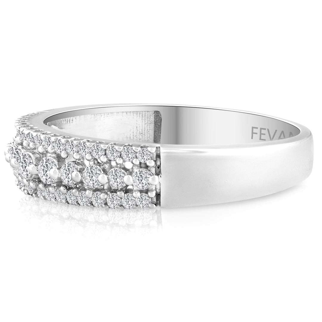10K White Gold Diamond Camilya Anniversary Ring