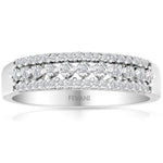 Laden Sie das Bild in den Galerie-Viewer, 10K White Gold Diamond Camilya Anniversary Ring