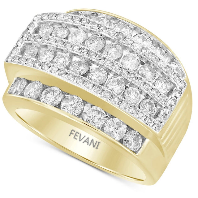 10k Yellow Gold Diamond Elainea Cluster Ring
