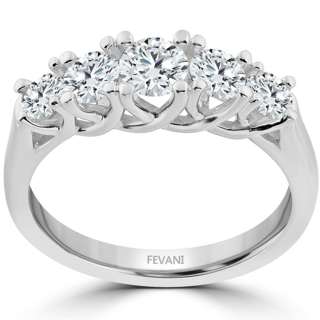 14K White Gold Diamond  Camillia Wedding Engagement Ring