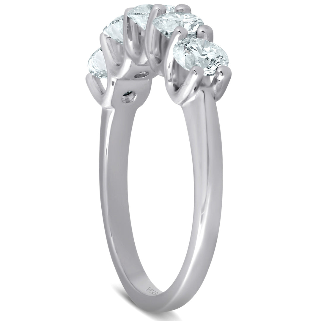 14K White Gold Lab Grown Cammillie Diamond Wedding Ring