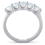 Laden Sie das Bild in den Galerie-Viewer, 14K White Gold Lab Grown Cammillie Diamond Wedding Ring