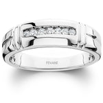 Laden Sie das Bild in den Galerie-Viewer, 14k White Gold Laurene Diamond Wedding Ring