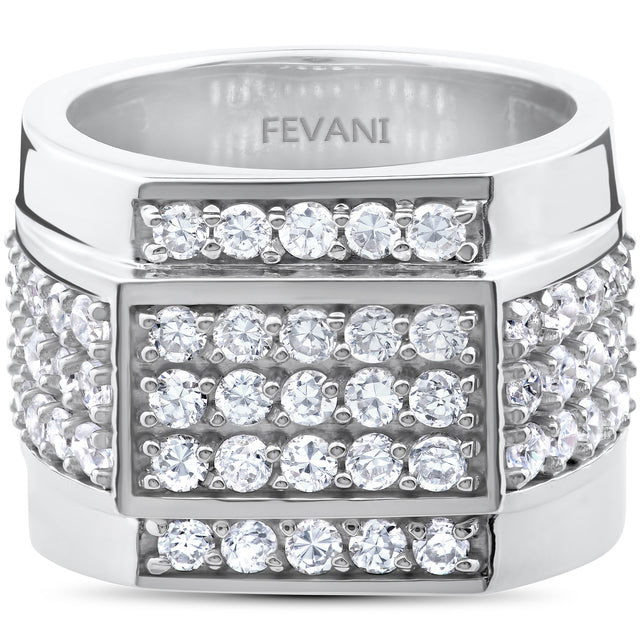 10k White Gold Leraine  Diamond Ring