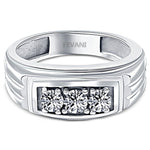 Laden Sie das Bild in den Galerie-Viewer, 14k White Gold Lorianne Diamond Wedding Ring