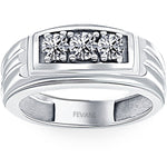 Ladda upp bild till gallerivisning, 14k White Gold Lorianne Diamond Wedding Ring