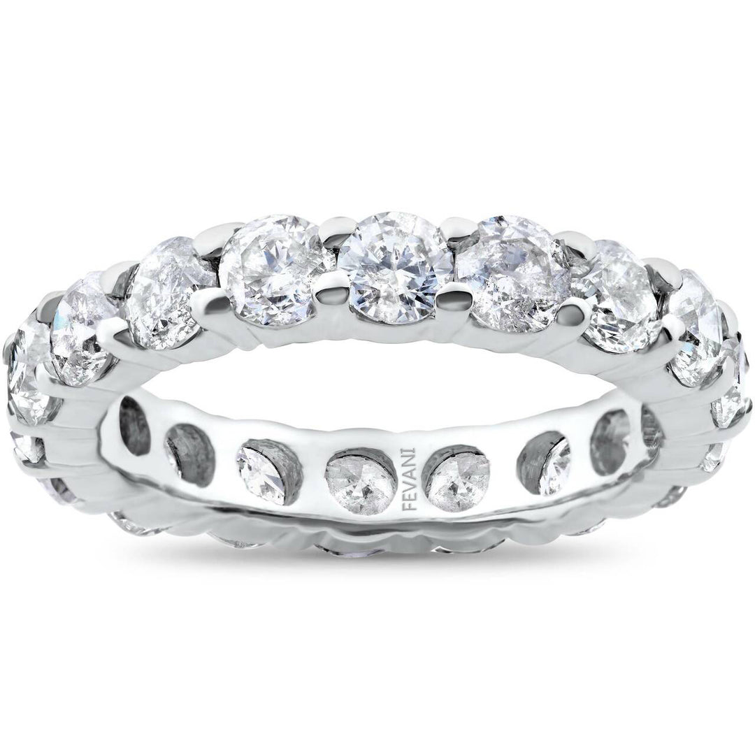 14K White Gold Diamond Solitaire Cloee Wedding Ring