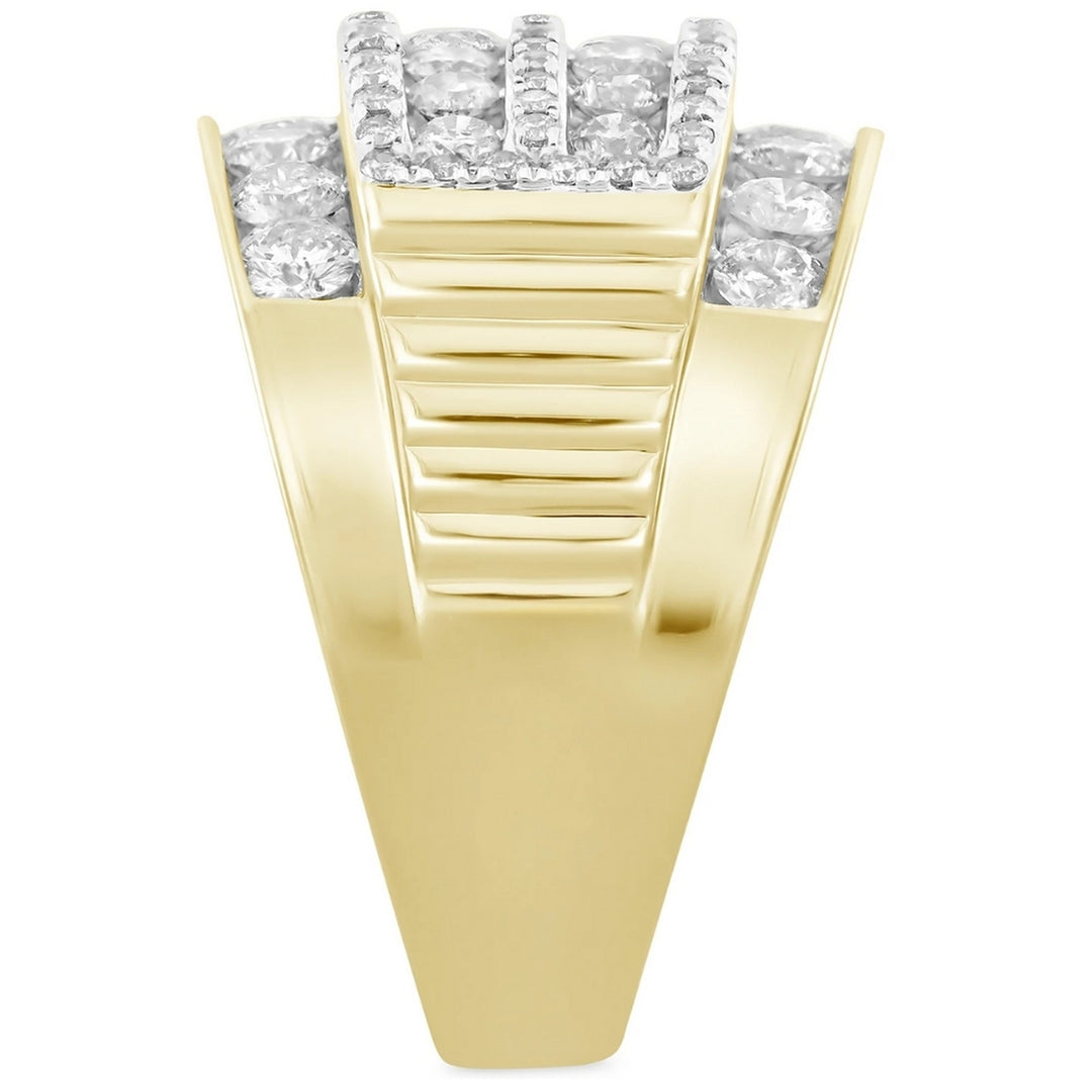 10k Yellow Gold Diamond Elainea Cluster Ring