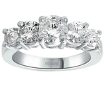Load image into Gallery viewer, 14K White Gold 5-Stone Diamond Claireen Anniversary Ring