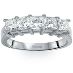 Laden Sie das Bild in den Galerie-Viewer, 14K White Gold Diamond Coleta Wedding Anniversary Ring