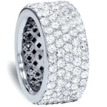 Laden Sie das Bild in den Galerie-Viewer, 14K White Gold Diamond Nicolette Eternity Ring