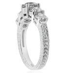 Laden Sie das Bild in den Galerie-Viewer, 14K White Gold Diamond Karynna Engagement Ring