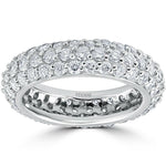 Laden Sie das Bild in den Galerie-Viewer, 14K White Gold Diamond Clemette Wedding Anniversary Ring